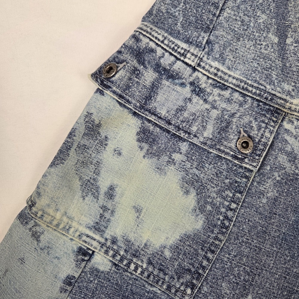 Silver Jeans Co Vintage Y2K Flare Leg Distressed Bleach Wash Cargo Jeans 29 - Picture 9 of 12